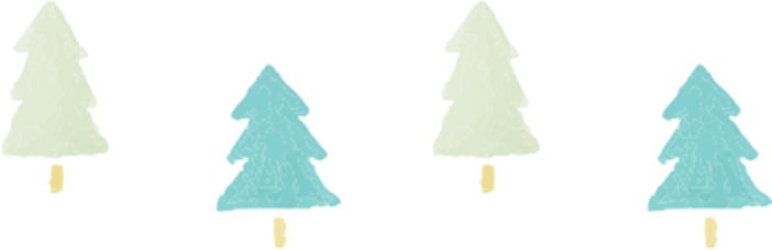 4本の木のイラスト