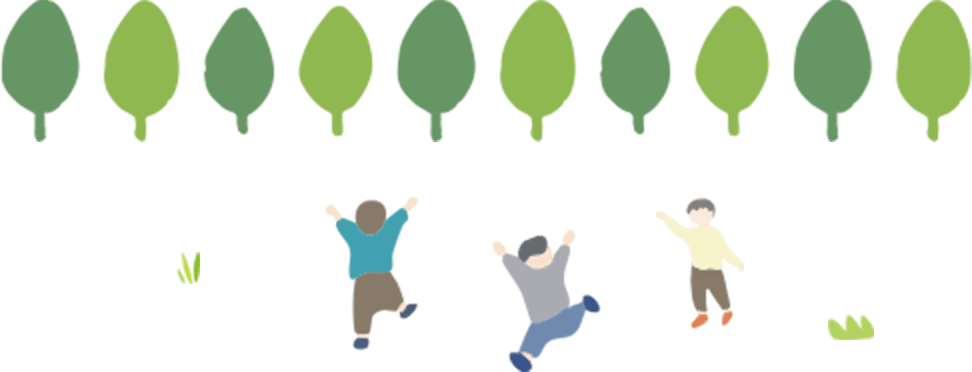 遊ぶ園児のイラスト